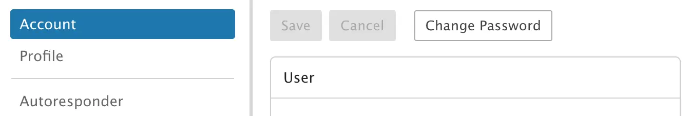 Botón Change Password